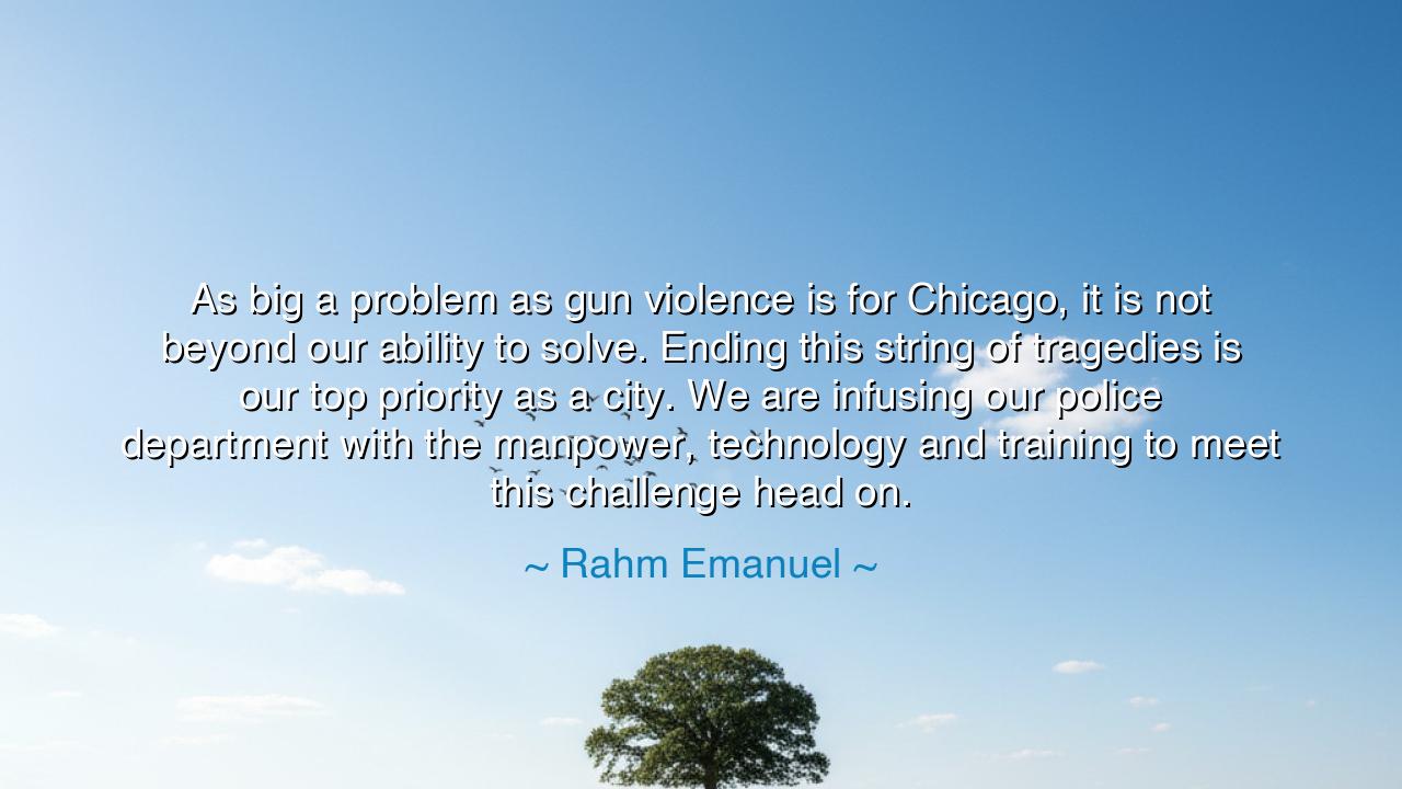 As big a problem as gun violence is for Chicago, it is not