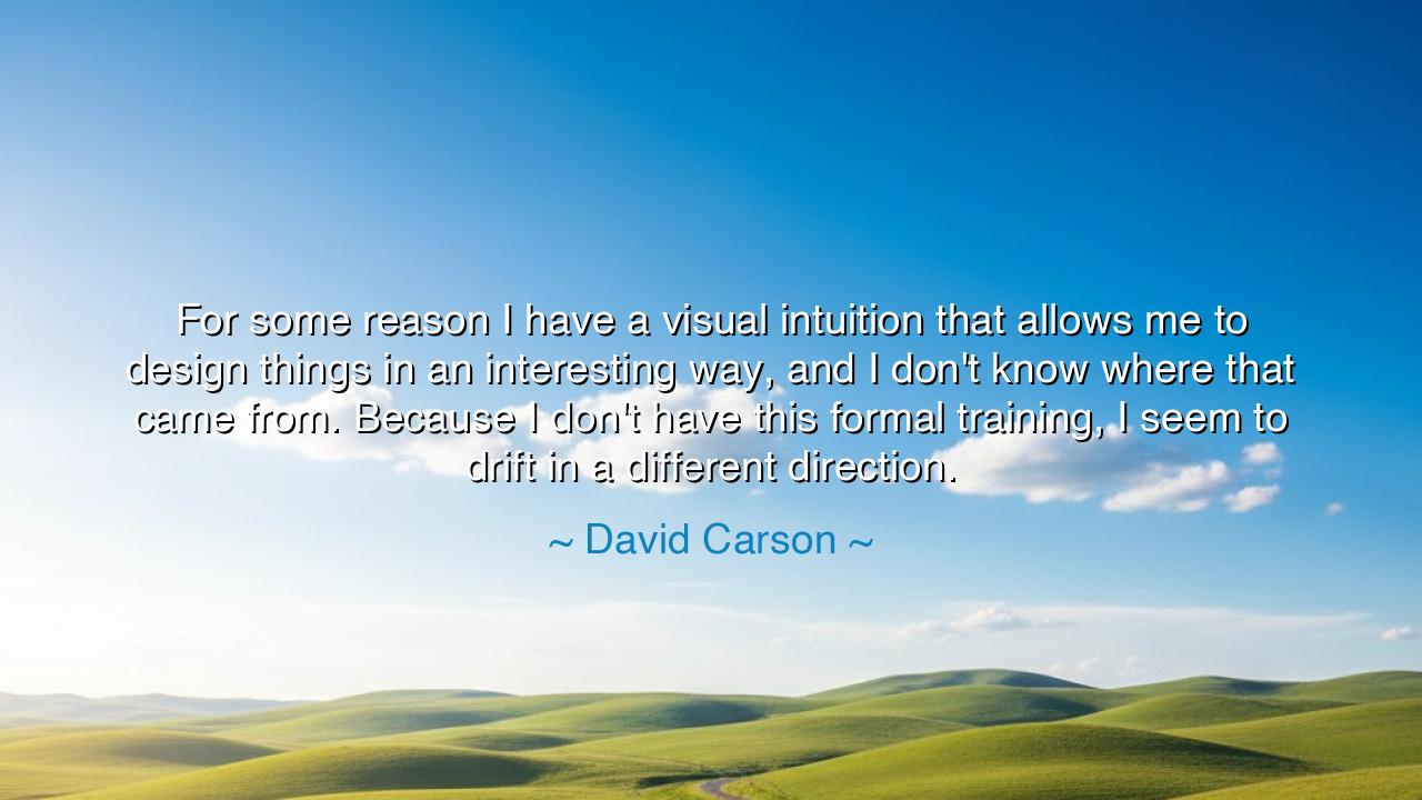 For some reason I have a visual intuition that allows me to