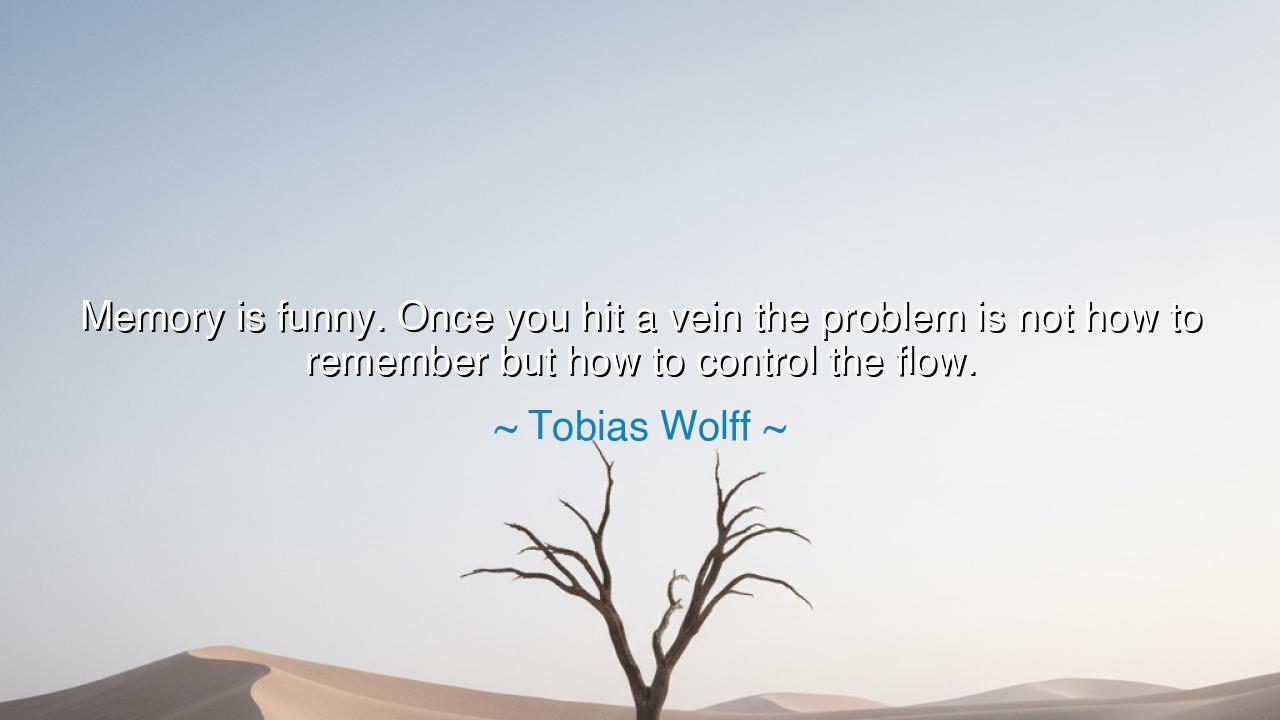 Memory is funny. Once you hit a vein the problem is not how to