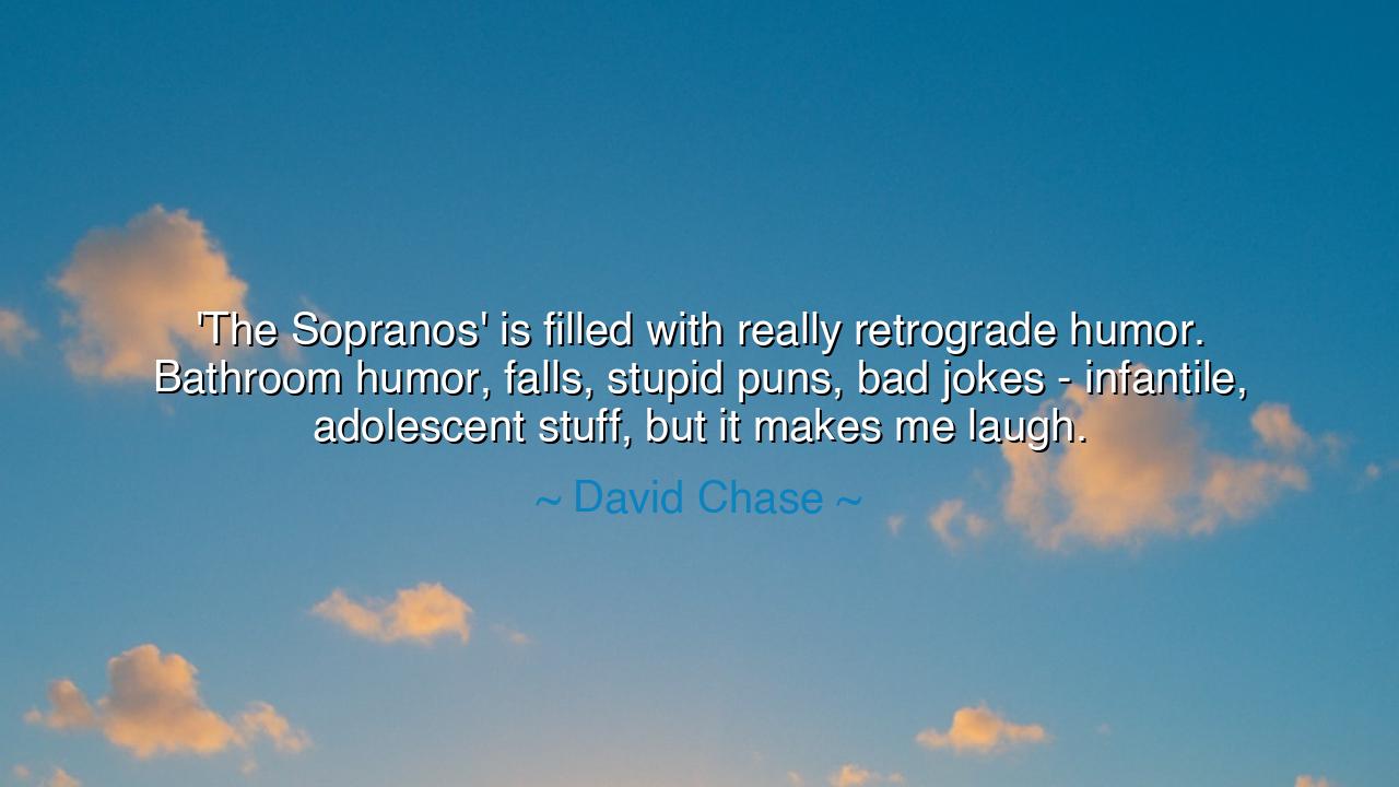 'The Sopranos' is filled with really retrograde humor. Bathroom