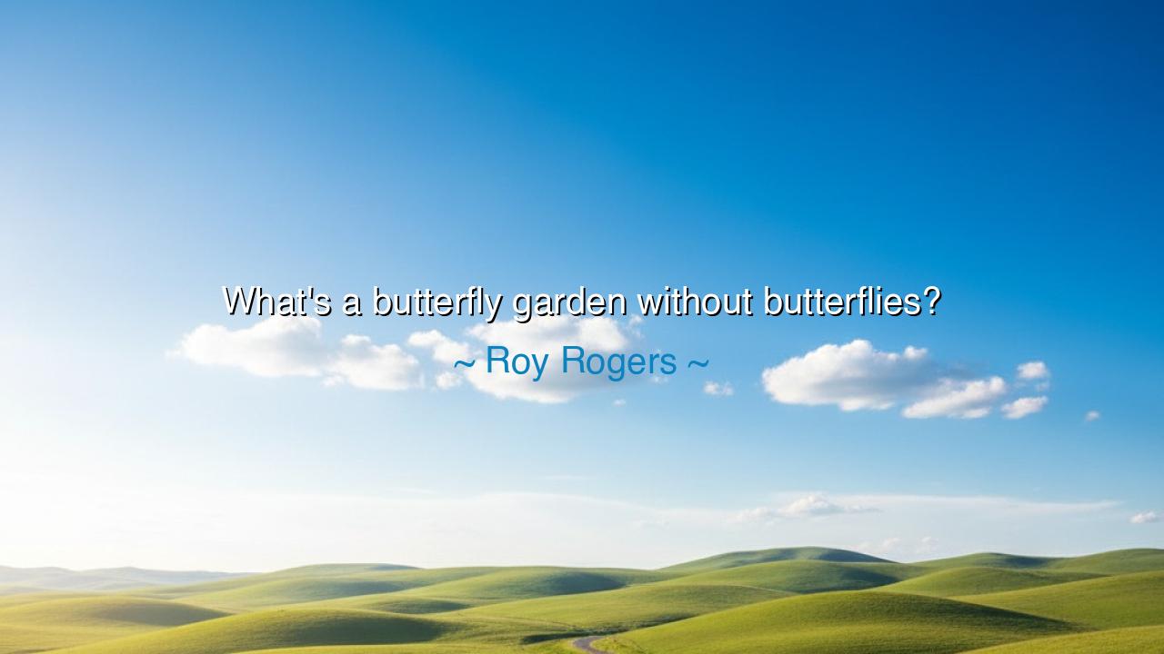 What's a butterfly garden without butterflies?